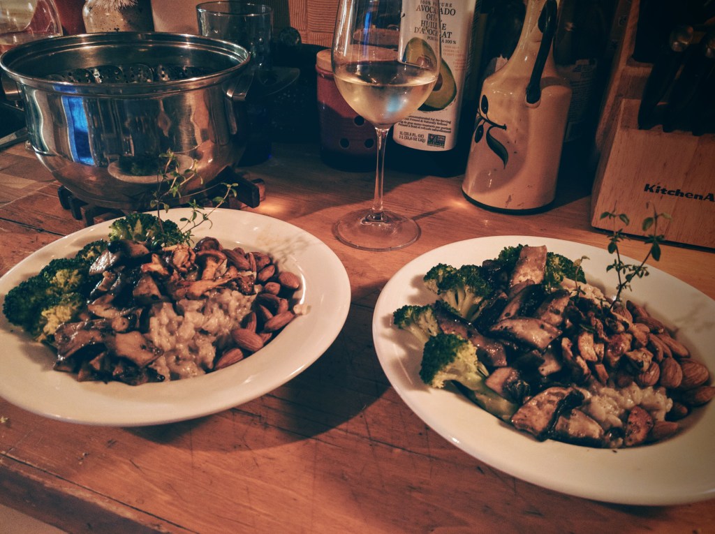 Recette // Le risotto forestier aux amandes&nbsp;rôties